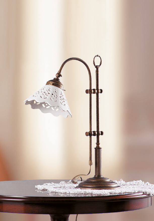 BORGHETTO Lampe Murale d'Extérieur en Fer Forgé Ceramiche Borso